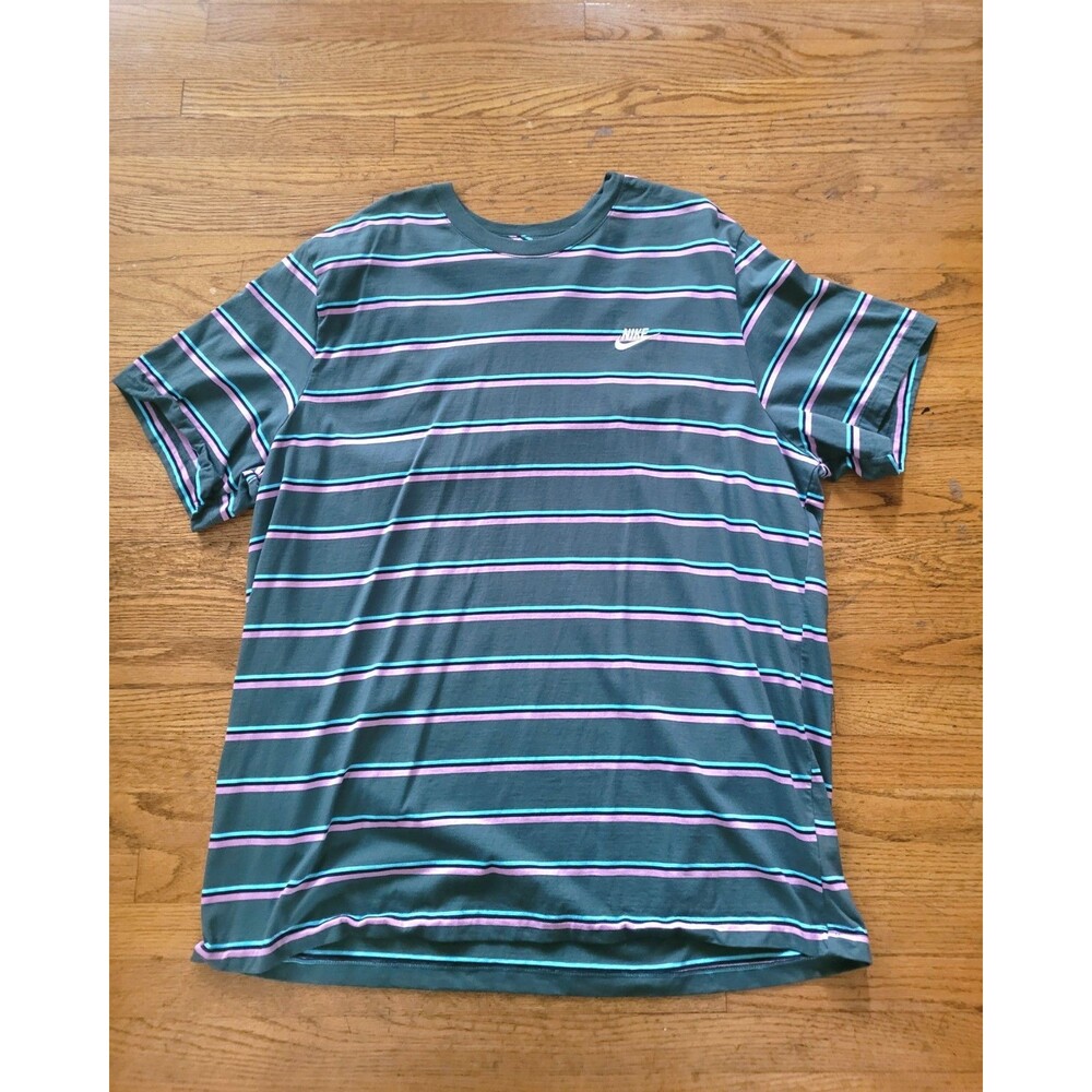 Nike The Nike Tee Men's 3XL Striped Crew Neck Short Sleeve T-Shirt
